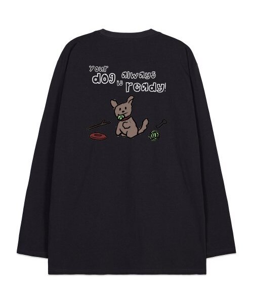 ASTRAL PROJECTION(アストラルプロジェクション)の「ドゥドゥルパピー オーバーサイズ ロングスリーブTシャツ_チャコール(Tシャツ/カットソー・メンズ・その他・LARGE/MEDIUM/X-LARGE)」の1枚目の写真