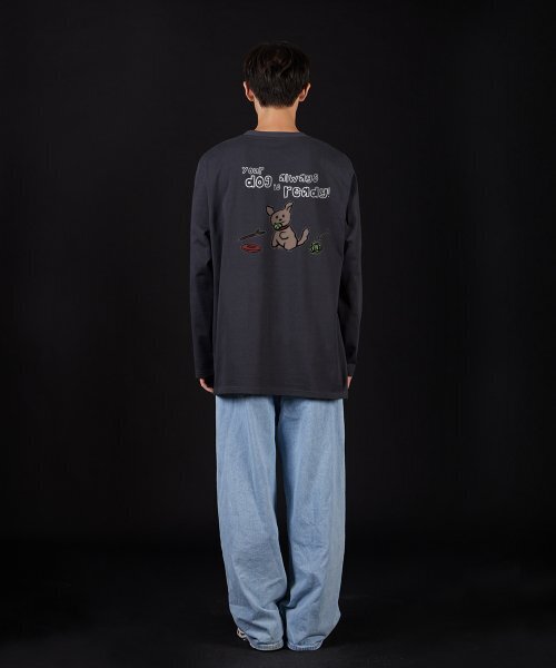 ASTRAL PROJECTION(アストラルプロジェクション)の「ドゥドゥルパピー オーバーサイズ ロングスリーブTシャツ_チャコール(Tシャツ/カットソー・メンズ・その他・LARGE/MEDIUM/X-LARGE)」の7枚目の写真