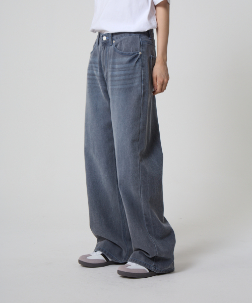 UNKNOWN PLANET(アンノウンプラネット)の「デイリー ワイド ピグメントパンツ グレー(その他パンツ・レディース・その他・SMALL/MEDIUM/LARGE)」の3枚目の写真