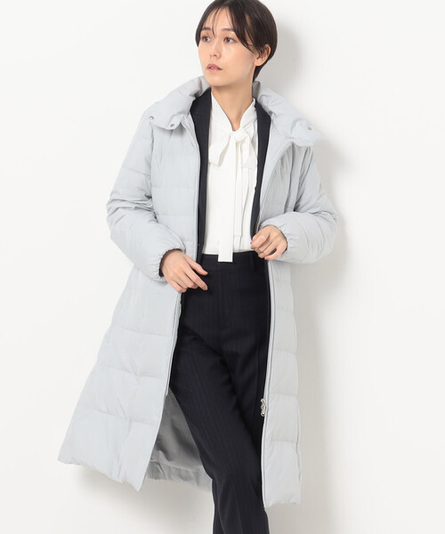 COMME CA（コムサ）の「〔 TALLサイズ 〕 ソフトタフタ ロングダウン（ダウンジャケット/コート・レディース・ベージュ/ライトグレー・13号/15号/17号）」の10枚目の写真