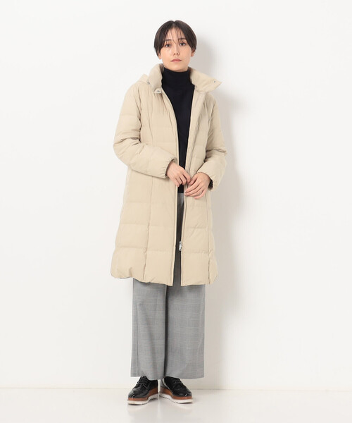 COMME CA（コムサ）の「〔 TALLサイズ 〕 ソフトタフタ ロングダウン（ダウンジャケット/コート・レディース・ベージュ/ライトグレー・13号/15号/17号）」の13枚目の写真