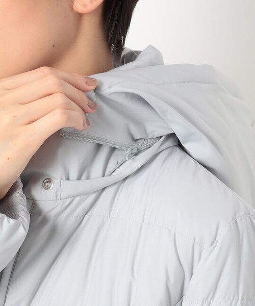 COMME CA（コムサ）の「〔 TALLサイズ 〕 ソフトタフタ ロングダウン（ダウンジャケット/コート・レディース・ベージュ/ライトグレー・13号/15号/17号）」の19枚目の写真