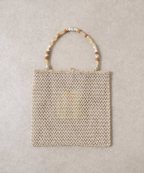 BEARDSLEY（ビアズリー）の「《IMAYIN》ビーズショルダーバッグ（ショルダーバッグ・レディース・ベージュ/ブラック・FREE）」の8枚目の写真