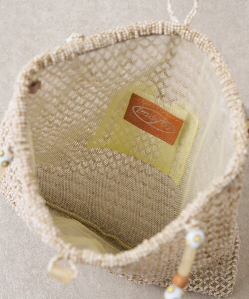 BEARDSLEY（ビアズリー）の「《IMAYIN》ビーズショルダーバッグ（ショルダーバッグ・レディース・ベージュ/ブラック・FREE）」の12枚目の写真