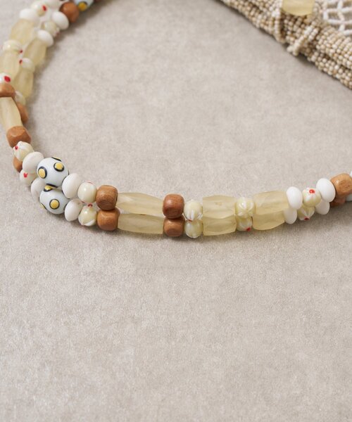 BEARDSLEY（ビアズリー）の「《IMAYIN》ビーズショルダーバッグ（ショルダーバッグ・レディース・ベージュ/ブラック・FREE）」の17枚目の写真