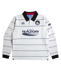 Hellrazor（ヘルレイザー）の「Hellrazor UMBRO HELLRAZOR F.C 25-26 KIT（ヘルレイザー アンブロ ヘルレイザー F.C 25-26 KIT）（Tシャツ/カットソー）」
