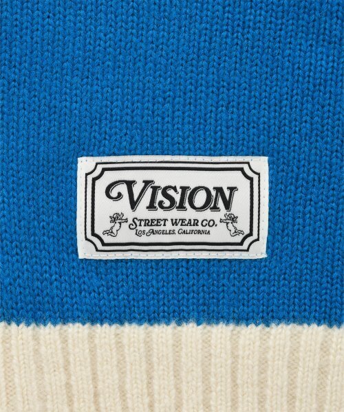 VISION STREET WEAR（ヴィジョンストリートウェア）の「VSW Washable Stripe Polo Knit Blue（ニット/セーター・レディース・その他・SMALL/MEDIUM/LARGE/X-LARGE）」の7枚目の写真