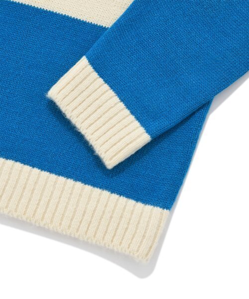 VISION STREET WEAR（ヴィジョンストリートウェア）の「VSW Washable Stripe Polo Knit Blue（ニット/セーター・レディース・その他・SMALL/MEDIUM/LARGE/X-LARGE）」の8枚目の写真