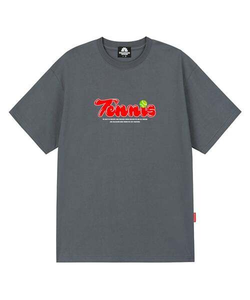 TRIPSHION(トリップション)の「TENNIS LOGO Tシャツ - グレー(Tシャツ/カットソー・メンズ・その他・LARGE/MEDIUM/X-LARGE)」の1枚目の写真
