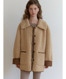 RE_L（リエル）の「Mew reversible mustang (caramel)（ムートンコート）」