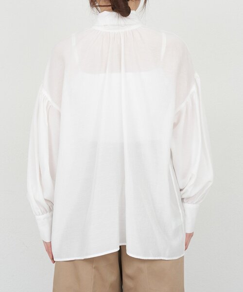 SHENERY（シーナリー）の「ボウタイブラウス（シャツ/ブラウス・レディース・ブラック/オフホワイト/ベージュ・FREE）」の21枚目の写真