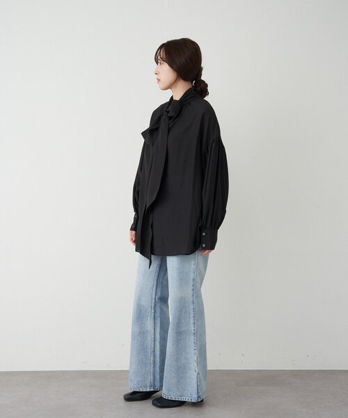 SHENERY（シーナリー）の「ボウタイブラウス（シャツ/ブラウス・レディース・ブラック/オフホワイト/ベージュ・FREE）」の18枚目の写真