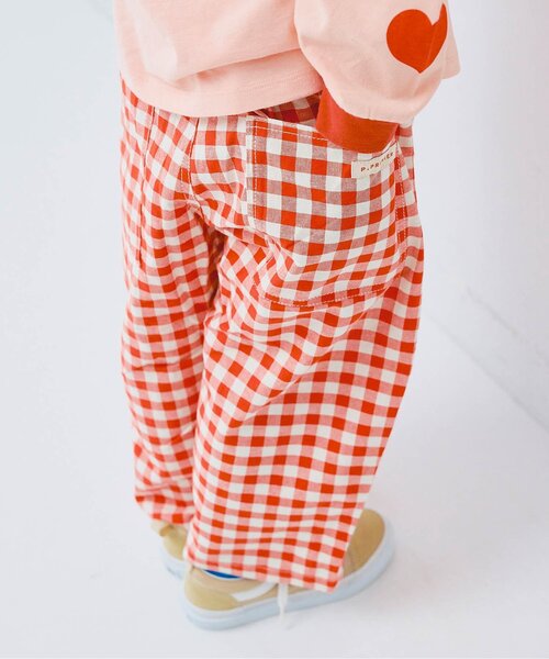 p.premier（ピードットプルミエ）の「切替デザインワイドパンツ_ジュニア対応（その他パンツ・キッズ・ブルー/レッド/インディゴブルー/イエロー・80/90/100/110/120/130/140）」の4枚目の写真