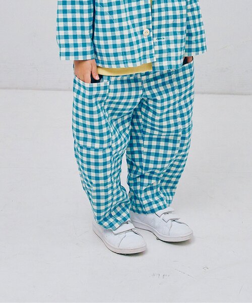 p.premier（ピードットプルミエ）の「切替デザインワイドパンツ_ジュニア対応（その他パンツ・キッズ・ブルー/レッド/インディゴブルー/イエロー・80/90/100/110/120/130/140）」の3枚目の写真