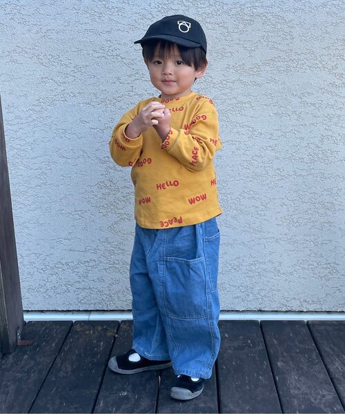 p.premier（ピードットプルミエ）の「切替デザインワイドパンツ_ジュニア対応（その他パンツ・キッズ・ブルー/レッド/インディゴブルー/イエロー・80/90/100/110/120/130/140）」の5枚目の写真