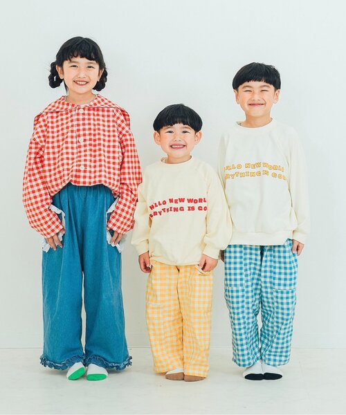 p.premier（ピードットプルミエ）の「切替デザインワイドパンツ_ジュニア対応（その他パンツ・キッズ・ブルー/レッド/インディゴブルー/イエロー・80/90/100/110/120/130/140）」の16枚目の写真