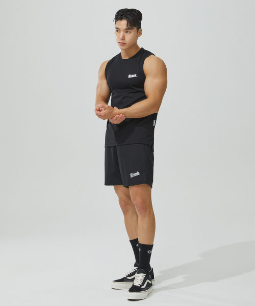 BLACK MONSTER FIT(ブラックモンスターフィット)の「ブラックシルバーレタリングニットショートパンツ (BLACK) / BM190403(その他パンツ・メンズ・その他・MEDIUM/LARGE/X-LARGE/XX-LARGE/XXX-LARGE)」の5枚目の写真