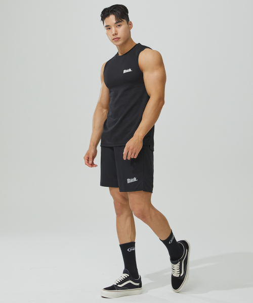 BLACK MONSTER FIT(ブラックモンスターフィット)の「ブラックシルバーレタリングニットショートパンツ (BLACK) / BM190403(その他パンツ・メンズ・その他・MEDIUM/LARGE/X-LARGE/XX-LARGE/XXX-LARGE)」の6枚目の写真