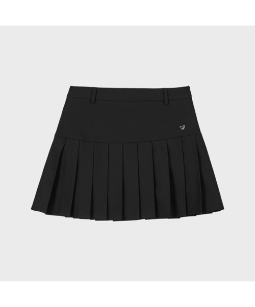 ALKI ALKA(アルキアルカ)の「Panel Pleat Skirt (Black)(スカート・レディース・ブラック・SMALL/MEDIUM)」の1枚目の写真