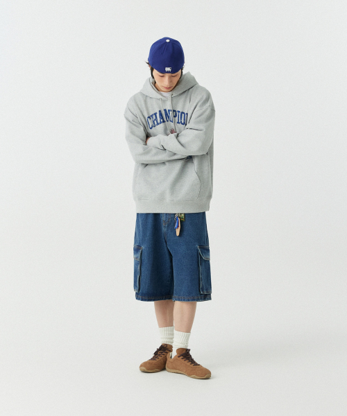 Champion（チャンピオン）の「[Champion] [M~4XL] チャンピオンラバーズフードパーカー_メランジグレー（パーカー・メンズ・その他・MEDIUM/LARGE/X-LARGE/XX-LARGE/XXX-LARGE/XXXX-LARGE）」の3枚目の写真