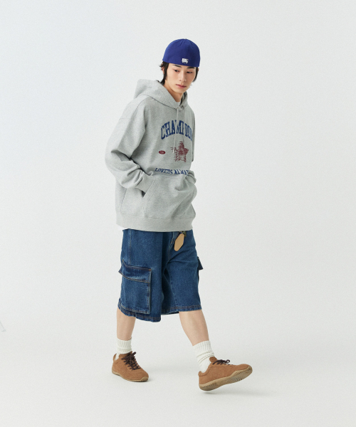 Champion（チャンピオン）の「[Champion] [M~4XL] チャンピオンラバーズフードパーカー_メランジグレー（パーカー・メンズ・その他・MEDIUM/LARGE/X-LARGE/XX-LARGE/XXX-LARGE/XXXX-LARGE）」の4枚目の写真