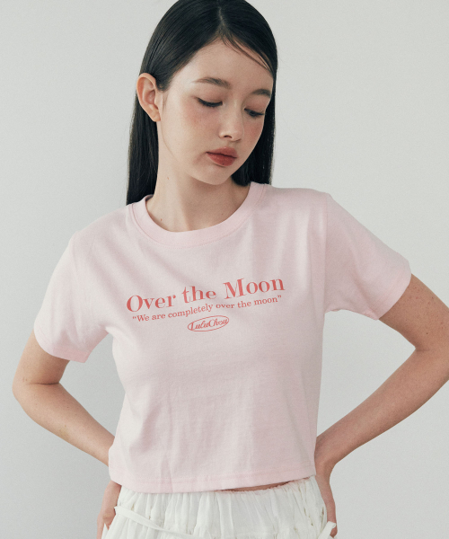LULUCHOU(ルルシュ)の「Moon Crop T-shirt - GLOW PINK(Tシャツ/カットソー・レディース・その他・FREE)」の3枚目の写真