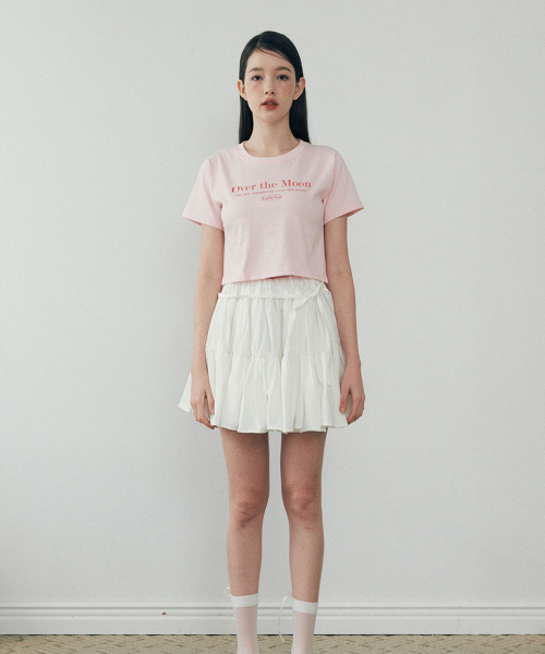 LULUCHOU(ルルシュ)の「Moon Crop T-shirt - GLOW PINK(Tシャツ/カットソー・レディース・その他・FREE)」の4枚目の写真