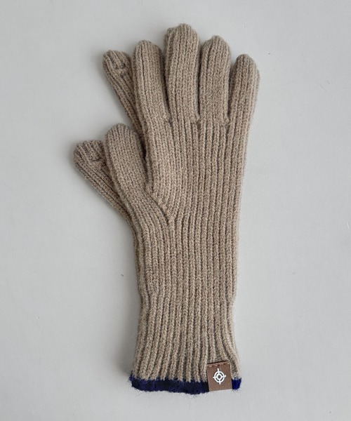 CANAL JEAN（キャナルジーン）の「El mar　ホールタッチバイカラーグローブ（手袋・レディース・ベージュ/グレー・ONE SIZE）」の8枚目の写真