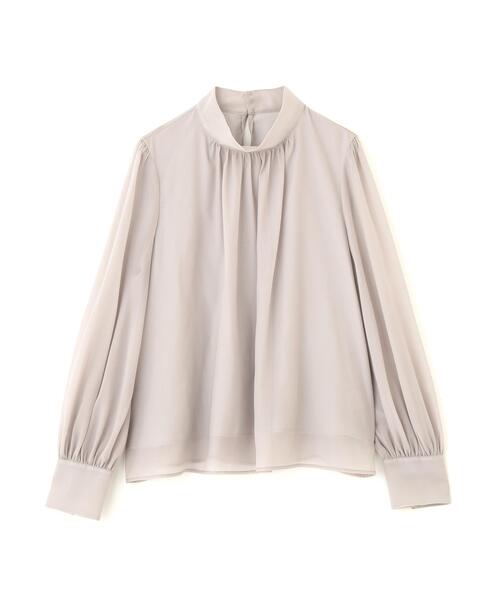 NATURAL BEAUTY BASIC(ナチュラルビューティーベーシック)の「◇ハイネックボリュームシアーブラウス(シャツ/ブラウス・レディース・オフホワイト/ベージュ/ラベンダー/グレー・MEDIUM/SMALL)」の15枚目の写真