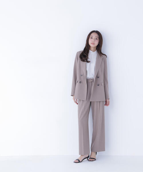 NATURAL BEAUTY BASIC（ナチュラルビューティーベーシック）の「◇ハイネックボリュームシアーブラウス（シャツ/ブラウス・レディース・オフホワイト/ベージュ/ラベンダー/グレー・MEDIUM/SMALL）」の20枚目の写真