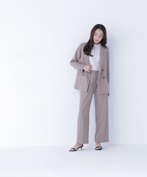 NATURAL BEAUTY BASIC（ナチュラルビューティーベーシック）の「◇ハイネックボリュームシアーブラウス（シャツ/ブラウス・レディース・オフホワイト/ベージュ/ラベンダー/グレー・MEDIUM/SMALL）」の22枚目の写真