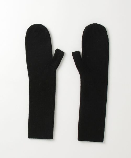 MAISON SPECIAL(メゾンスペシャル)の「Layered Knit Glove/レイヤードニットグローブ(手袋・レディース・グレー/ブラック/レッド・FREE)」の13枚目の写真