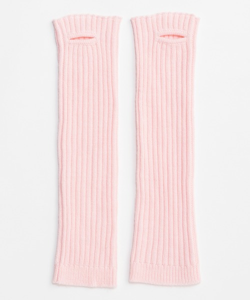 MAISON SPECIAL(メゾンスペシャル)の「Layered Knit Glove/レイヤードニットグローブ(手袋・レディース・グレー/ブラック/レッド・FREE)」の9枚目の写真