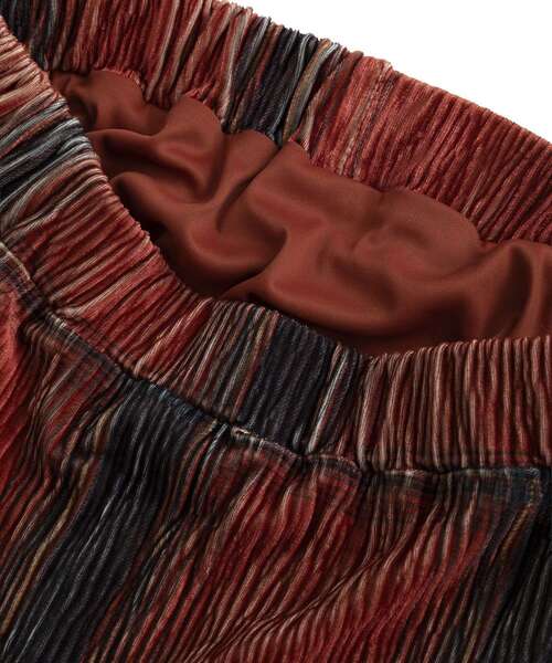 Green Parks(グリーンパークス)の「楊柳ベロアチェックIラインスカート(スカート・レディース・ネイビー/レッド/ベージュ/ブラック・FREE)」の20枚目の写真