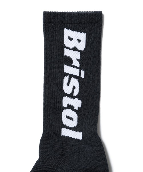 F.C.Real Bristol（エフシーレアルブリストル）の「AUTHENTIC LOGO REGULAR SOCKS（ソックス/靴下・メンズ・ブラック/ホワイト/ライトブルー・MEDIUM/LARGE）」の6枚目の写真