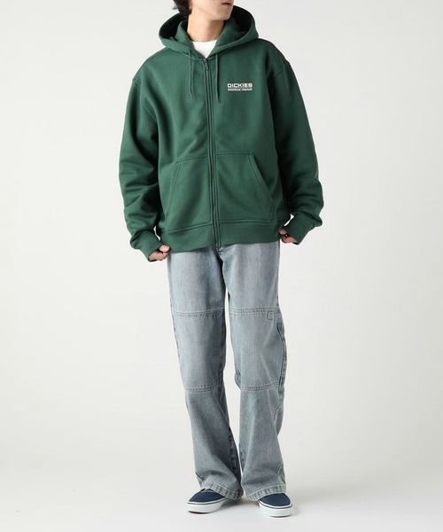 Dickies(ディッキーズ)の「Dickies/ディッキーズ パックプリント スウェットジップパーカー(パーカー・メンズ・グレー/グリーン・SMALL/MEDIUM/LARGE/X-LARGE)」の4枚目の写真