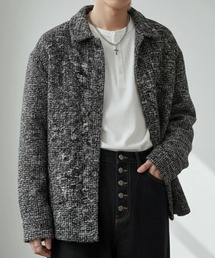 BENUSTA（ベヌスタ）の「A'GEM/9 × .kom 『BENUSTA /ベヌスタ』ミックスツイードシャツジャケット（その他アウター）」