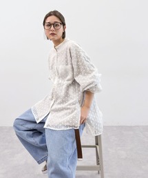 niko and... | [MODE NORM CORE] フラワーエンブロレイヤーシャツ(シャツ/ブラウス)