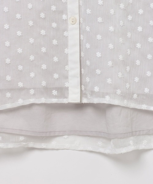 niko and...（ニコアンド）の「[MODE NORM CORE] フラワーエンブロレイヤーシャツ（シャツ/ブラウス・レディース・オフホワイト/ブラック・LARGE/MEDIUM）」の22枚目の写真