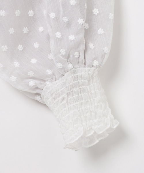 niko and...（ニコアンド）の「[MODE NORM CORE] フラワーエンブロレイヤーシャツ（シャツ/ブラウス・レディース・オフホワイト/ブラック・LARGE/MEDIUM）」の19枚目の写真