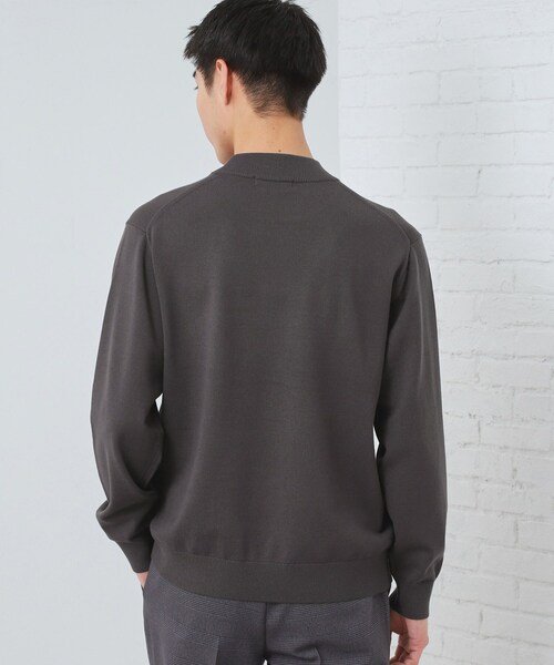 THE SHOP TK (ザ ショップ ティーケー )の「【冬のビジネスシーンに最適】シルキーモックネックニット 洗濯機OK(ニット/セーター・メンズ・ライトベージュ/オフホワイト/チャコールグレー・04/03/02/01)」の9枚目の写真
