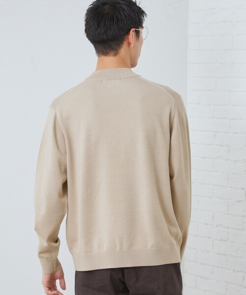 THE SHOP TK (ザ ショップ ティーケー )の「【冬のビジネスシーンに最適】シルキーモックネックニット 洗濯機OK(ニット/セーター・メンズ・ライトベージュ/オフホワイト/チャコールグレー・04/03/02/01)」の13枚目の写真