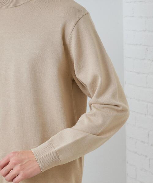 THE SHOP TK (ザ ショップ ティーケー )の「【冬のビジネスシーンに最適】シルキーモックネックニット 洗濯機OK(ニット/セーター・メンズ・ライトベージュ/オフホワイト/チャコールグレー・04/03/02/01)」の20枚目の写真