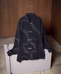 HARE | YOSEメタルボタンプリーツシャツ(HARE)(シャツ/ブラウス)