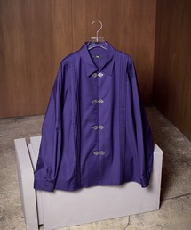 HARE | YOSEメタルボタンプリーツシャツ(HARE)(シャツ/ブラウス)