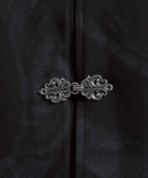 HARE（ハレ）の「YOSEメタルボタンプリーツシャツ(HARE)（シャツ/ブラウス・メンズ・パープル/グレー系その他/ブラック/ホワイト・FREE）」の15枚目の写真