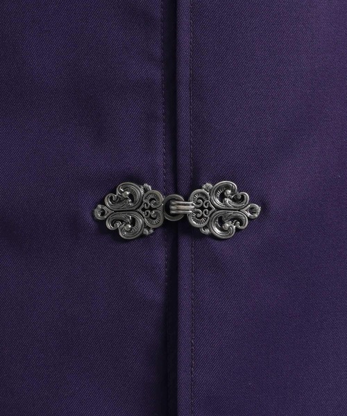 HARE（ハレ）の「YOSEメタルボタンプリーツシャツ(HARE)（シャツ/ブラウス・メンズ・パープル/グレー系その他/ブラック/ホワイト・FREE）」の16枚目の写真