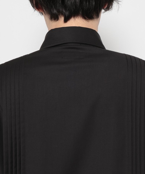 HARE（ハレ）の「YOSEメタルボタンプリーツシャツ(HARE)（シャツ/ブラウス・メンズ・パープル/グレー系その他/ブラック/ホワイト・FREE）」の12枚目の写真