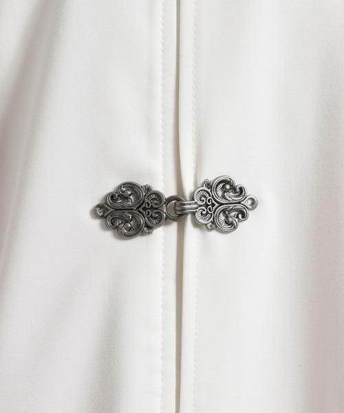 HARE（ハレ）の「YOSEメタルボタンプリーツシャツ(HARE)（シャツ/ブラウス・メンズ・パープル/グレー系その他/ブラック/ホワイト・FREE）」の13枚目の写真