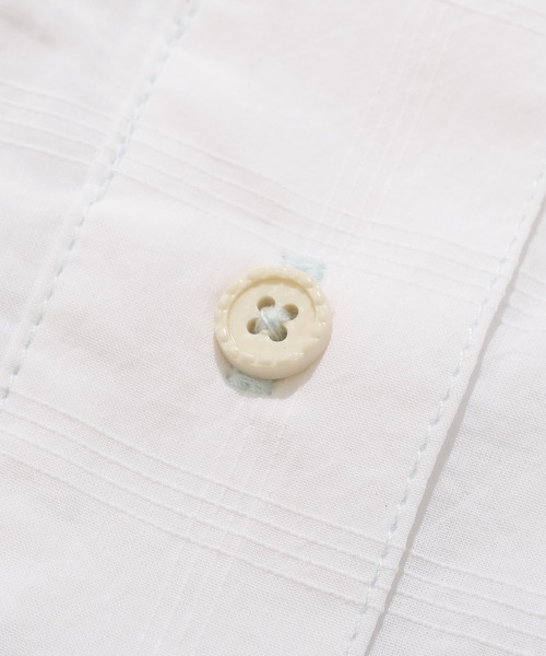 KRIFF MAYER Lady's Collection（クリフメイヤーレディースコレクション）の「ボックスギャザー半袖シャツ（シャツ/ブラウス・レディース・パープル/イエロー/オフホワイト/ブラック・LARGE/MEDIUM）」の19枚目の写真